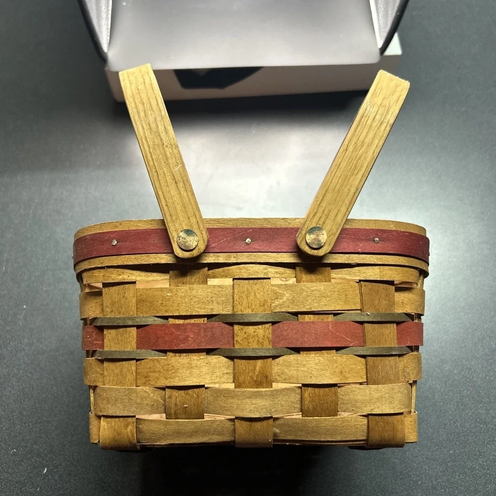 Workshops of GERALD E HENN Handmade Maple 1997 Limited Edition HOLIDAY BASKET